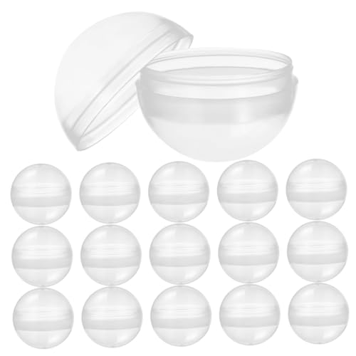 Supvox 100 Stück Transparente Runde Kunststoffkapseln zum Befüllen für Kaugummiautomaten Candy Storage Party Geschenkboxen Leichte Wiederverwendbare Vending Machine Balls Supvox 100 Stück Transparente Runde Kunststoffkapseln zum Befüllen für Kaugummiautomaten Candy Storage Party Geschenkboxen Leichte Wiederverwendbare Vending Machine Balls von Supvox