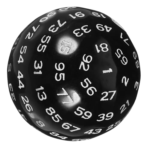Supvox 100 polyedrische Würfel Tischspiele Würfel einseitig Spiel Würfel Zahlenwürfel Würfel Rollen Spielrequisiten Rollenspielpartyspiel Standard-Spielwürfel Boardgames Acryl Weiß von Supvox