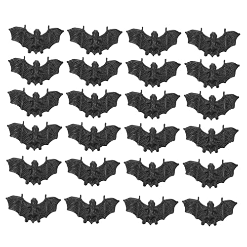 Supvox 100Stücke Mini Fledermaus Realistische Halloween Deko Partys und Festliche Anlässe Vielseitige Halloween Accessoires für Erwachsene von Supvox