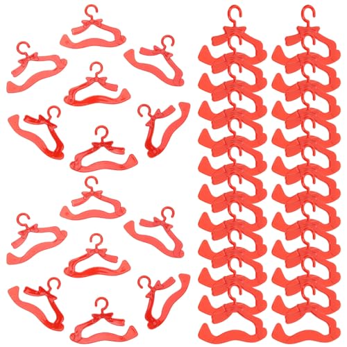 Supvox 100Stücke Mini Kleiderbügel für Puppen Puppenhaus Zubehör rutschfeste Miniaturbügel für Kleidung für Puppenkleider Tops und Hosen Perfektes Supvox 100Stücke Mini Kleiderbügel für Puppen Puppenhaus Zubehör rutschfeste Miniaturbügel für Kleidung für Puppenkleider Tops und Hosen Perfektes von Supvox