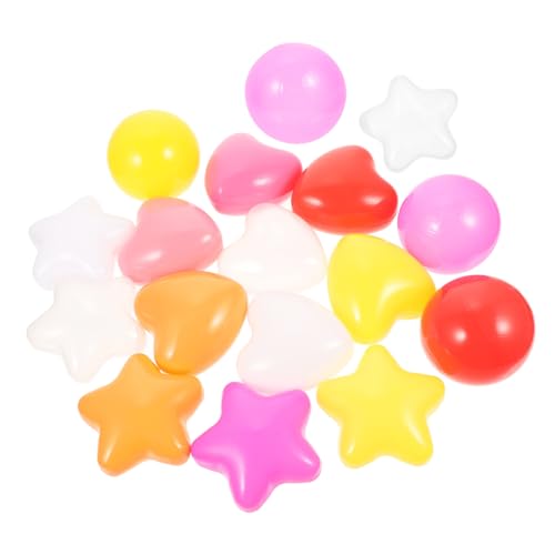 Supvox 100Stücke Ozeanball Sternball Dekorative Aufblasbare Spielzeugbälle Pastellfarben Transparent Für Drinnen Und Draußen von Supvox