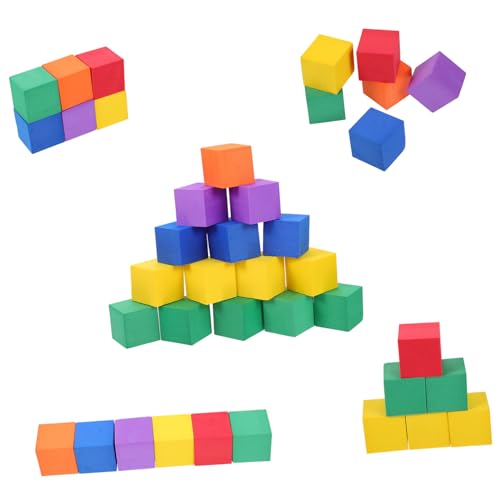 Supvox 102 Stück Teiliges Geometrisches Würfelblock aus Farbigem Eva Pädagogisches Stapelspielzeug für Fördert Frühe Bildung Räumliches Denken und Farberkennung für Grundschul Supvox 102 Stück Teiliges Geometrisches Würfelblock aus Farbigem Eva Pädagogisches Stapelspielzeug für Fördert Frühe Bildung Räumliches Denken und Farberkennung für Grundschul von Supvox
