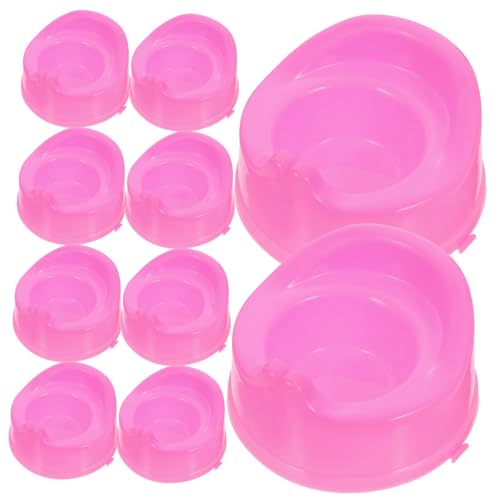 Supvox 10Stücke Babypuppen Töpfchen Puppenhaus Badezimmermöbel Toilettenmodell Für Mini Bastelarbeiten Und Puppenhaus Zubehör von Supvox