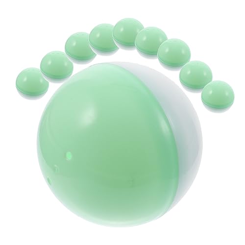 Supvox 10Stücke Befüllbare Kunststoffkugeln Transparente Ostereier Partygeschenk Für Bastelmaterial Für Deko Und Kleine Überraschungen Vielseitig Einsetzbar Für Belohnungen von Supvox