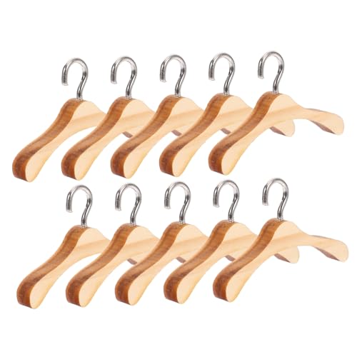 Supvox 10Stücke Holz Kleiderbügel für Bjd Puppen Langlebige Puppenhalter aus Holz Zubehör für Puppenkleidung und Puppenhausgestaltung Supvox 10Stücke Holz Kleiderbügel für Bjd Puppen Langlebige Puppenhalter aus Holz Zubehör für Puppenkleidung und Puppenhausgestaltung von Supvox