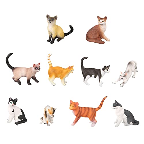 Supvox 10Stücke Katzenspielzeug Für Teiliges Mit Katzenfiguren Dekoration Für Kindergeburtstage Und Für Kreative Spiele Supvox 10Stücke Katzenspielzeug Für Teiliges Mit Katzenfiguren Dekoration Für Kindergeburtstage Und Für Kreative Spiele von Supvox