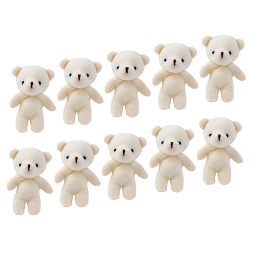Supvox 10Stücke Mini Bärenanhänger Weiche Plüschtiere Kleine Kuscheltiere Verschleißfestes Bärendekor Für Heimdekoration Und Bärenpuppe Für Taschen von Supvox