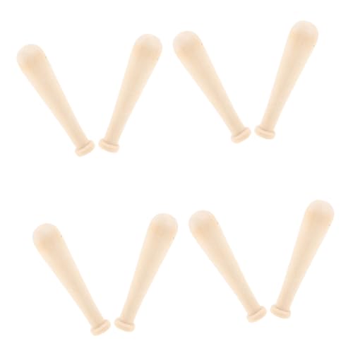 Supvox 10Stücke Mini Holz Baseballschläger Unlackierte DIY Baseballschläger Für Bastelprojekte Leichtes Und Kompaktes Material Für Kreative Kinderaktivitäten von Supvox