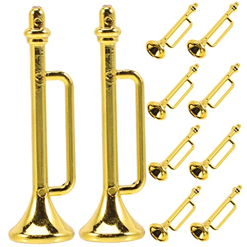 Supvox 10Stücke Musikinstrumente Teiliges Zubehör Für Puppenhaus Kleine Trompete Realistische Dekoration Kreative Arrangements Und Fantasievolles Supvox 10Stücke Musikinstrumente Teiliges Zubehör Für Puppenhaus Kleine Trompete Realistische Dekoration Kreative Arrangements Und Fantasievolles von Supvox