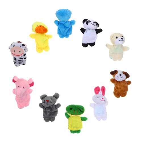 Supvox 10Stücke Süße Tier Fingerpuppen Aus Interaktives Kinderspielzeug Für Fantasievolles Geschichtenerzählen Fördert Kreativität Und Soziale Fähigkeiten Bei Kindern von Supvox