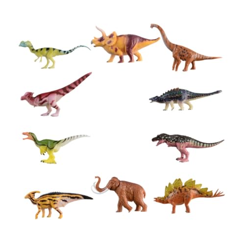 Supvox 10Stücke Teiliges Lebensechter Dinosauriermodelle Aus Hochwertigem Kunststoff Simulationsspielzeug Für Kreative Spiele Und Lernaktivitäten von Supvox
