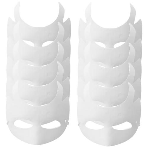 Supvox 10Stücke Weiße DIY Papiermasken Für Karneval Halloween Und Schulpartys Leere Masken Zum Bemalen Für Kreative Gestaltung Für Erwachsene Supvox 10Stücke Weiße DIY Papiermasken Für Karneval Halloween Und Schulpartys Leere Masken Zum Bemalen Für Kreative Gestaltung Für Erwachsene von Supvox