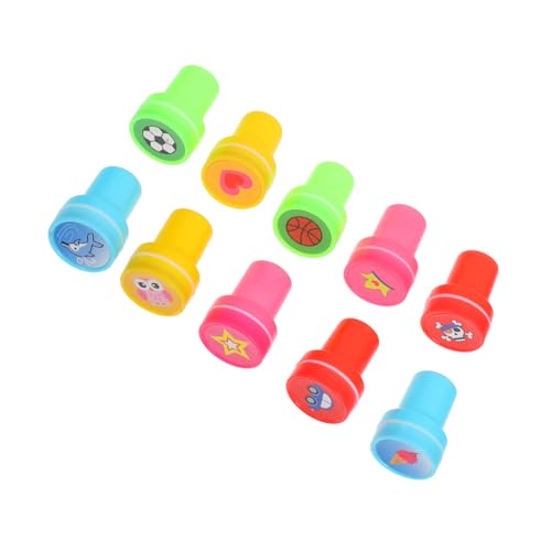 Supvox 10er Set Kinderstempel Stempel Für Süße Briefmarken Kindermarken Briefmarken Für Den Unterricht Briefmarken Für Kleinkinder Kleinkind Stempel Briefmarken PVC von Supvox