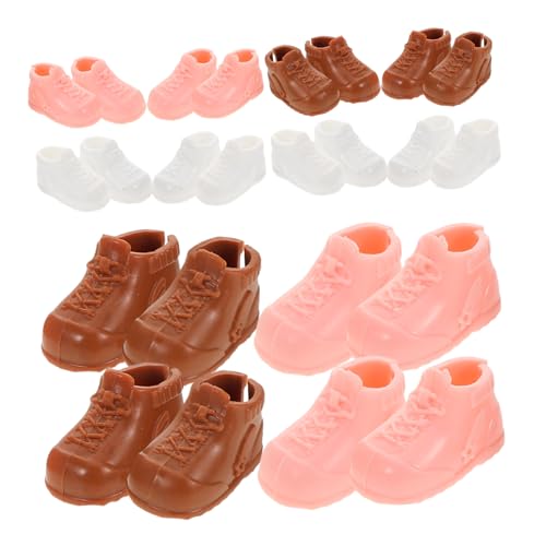 Supvox 12paare Puppenschuhe Für Puppen Spielzeughaus Miniatur-Ornamente High-top-Sneaker Simulationsstiefel Für Bjd Ymy-Puppen Maßstab DIY-puppenhaus-zubehör von Supvox