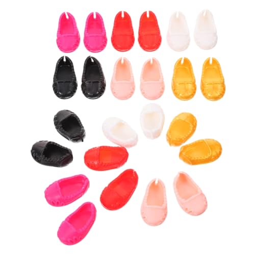 Supvox 12 Paare Schuhe Spielzeugschuhe Anziehschuhe Mini-Schuh- Puppenschuh Miniaturschuh Mini-Schuhe Schuhe Für Puppen Plastik von Supvox