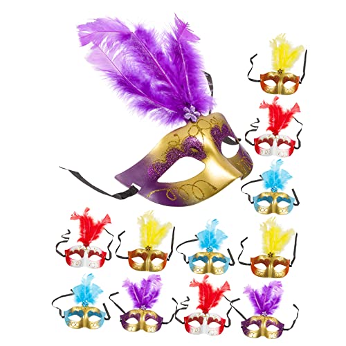 Supvox 12 Stck. Federmaskenspielzeug Halloween schmücken realistisch Mini-Kostümmasken Cosplay-Maske wunderschöne Maskerademasken Dekorative Maske Frauenmaske Plastik Zufällige Farbe Supvox 12 Stck. Federmaskenspielzeug Halloween schmücken realistisch Mini-Kostümmasken Cosplay-Maske wunderschöne Maskerademasken Dekorative Maske Frauenmaske Plastik Zufällige Farbe von Supvox