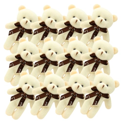 Supvox 12 Stück Bär Schlüsselanhänger tragen winzig Miniatur Kuscheltier Bär Puppe Mini-Bärenfiguren hängende Mini-Bärenfiguren PP Baumwolle Beige Supvox 12 Stück Bär Schlüsselanhänger tragen winzig Miniatur Kuscheltier Bär Puppe Mini-Bärenfiguren hängende Mini-Bärenfiguren PP Baumwolle Beige von Supvox