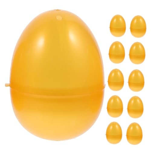 Supvox 12 Stück Befüllbare Goldene Plastikeier Leere Eier für Ostern Partydekoration und DIY Wiederverwendbar für Kleine Überraschungen Supvox 12 Stück Befüllbare Goldene Plastikeier Leere Eier für Ostern Partydekoration und DIY Wiederverwendbar für Kleine Überraschungen von Supvox