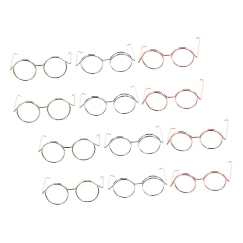 Supvox 12 Stück Brille Spielzeugzubehör Mini-Gläser zum Basteln Puppenbrille basteln sie eine Sonnenbrille zum dekorieren Puppenzubehör entzückende Mini-Brille Kupferkabel Supvox 12 Stück Brille Spielzeugzubehör Mini-Gläser zum Basteln Puppenbrille basteln sie eine Sonnenbrille zum dekorieren Puppenzubehör entzückende Mini-Brille Kupferkabel von Supvox