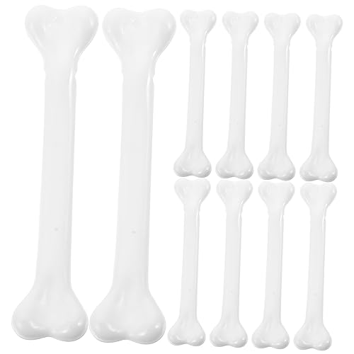 Supvox 12 Stück Halloween-Knochen Skelett Kessel Halloween- Im Freien Miniaturen Ornamente Halloween-Kugeln Halloween Perlen Knochendekor Für Die Tischplatte Weiß Plastik von Supvox