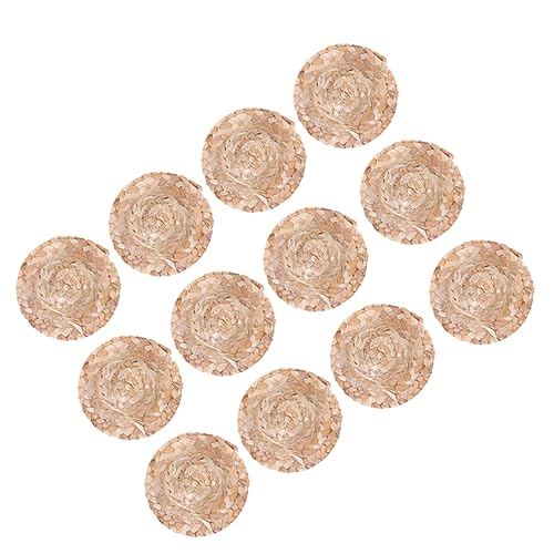 Supvox 12 Stück Kleine Strohhutpuppe Bausätze Zubehör Machen Stricken Mini-Hut basteln Party Hut für Puppe kleine Bastelhüte Mini-Western-Cowboy-Hut Puppenstrohhüte Bambus Supvox 12 Stück Kleine Strohhutpuppe Bausätze Zubehör Machen Stricken Mini-Hut basteln Party Hut für Puppe kleine Bastelhüte Mini-Western-Cowboy-Hut Puppenstrohhüte Bambus von Supvox