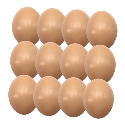 Supvox 12 Stück Künstliche Eier für Ostern DIY Ei Dekoration Leere Eier zum Malen für Kreative Bastelprojekte von Supvox