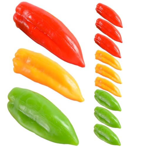 Supvox 12 Stück Künstlicher Pfeffer Paprika Pfeffer gefälschtes Chili-Modell künstliches kleines Chili künstliche Chilischote falsches Chili simulierter Pfeffer Chili-Imitation PVC Supvox 12 Stück Künstlicher Pfeffer Paprika Pfeffer gefälschtes Chili-Modell künstliches kleines Chili künstliche Chilischote falsches Chili simulierter Pfeffer Chili-Imitation PVC von Supvox