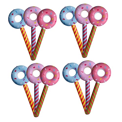 Supvox 12 Stück La La Stick - Luft Party Aufblasbarer Ballon Jubelstöcke Dekorationen Rosa Pastell Krapfen Groß Kinderspielzeug Runden Süßigkeiten-ballon Pvc Zufällige Farbe Supvox 12 Stück La La Stick - Luft Party Aufblasbarer Ballon Jubelstöcke Dekorationen Rosa Pastell Krapfen Groß Kinderspielzeug Runden Süßigkeiten-ballon Pvc Zufällige Farbe von Supvox
