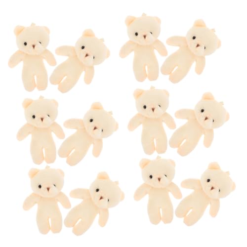 Supvox 12 Stück Mini-Bärpuppe Figur ausgestopfte Tiere Braun Mini-Plüschtiere, Großpackung Zinn hängende kleine Bären mini stofftiere mitgebsel Tragbarer Bärenanhänger PP Baumwolle Supvox 12 Stück Mini-Bärpuppe Figur ausgestopfte Tiere Braun Mini-Plüschtiere, Großpackung Zinn hängende kleine Bären mini stofftiere mitgebsel Tragbarer Bärenanhänger PP Baumwolle von Supvox