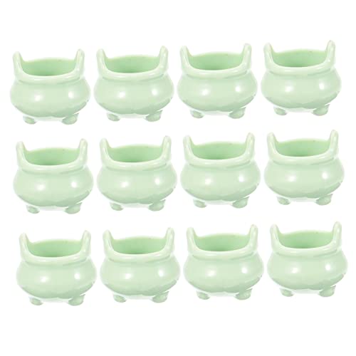 Supvox 12 Stück Miniatur Dekoration Halloween Halloween- Halloween Wohnkultur Herd Hexerei Ornamente Drinnen Klein Zaubererkessel Für Halloween Witch Decor Party Plastik von Supvox