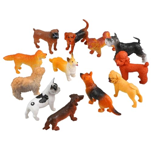 Supvox 12 Stück Miniatur-Hundestatue für den Innenbereich Simulation Tiermodell Mini-Welpendekorationen Cartoon-Welpen-Ornamente winzige Figuren kleine Tierfiguren Plastik Supvox 12 Stück Miniatur-Hundestatue für den Innenbereich Simulation Tiermodell Mini-Welpendekorationen Cartoon-Welpen-Ornamente winzige Figuren kleine Tierfiguren Plastik von Supvox