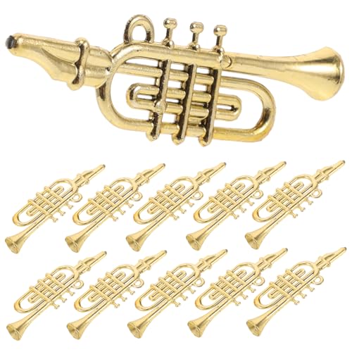 Supvox 12 Stück Musikinstrumente Weihnachtsbaum Deko DIY Zubehör aus Kunststoff für Festliche Dekoration Trompete für Puppenhaus und Weihnachtsornamente Supvox 12 Stück Musikinstrumente Weihnachtsbaum Deko DIY Zubehör aus Kunststoff für Festliche Dekoration Trompete für Puppenhaus und Weihnachtsornamente von Supvox
