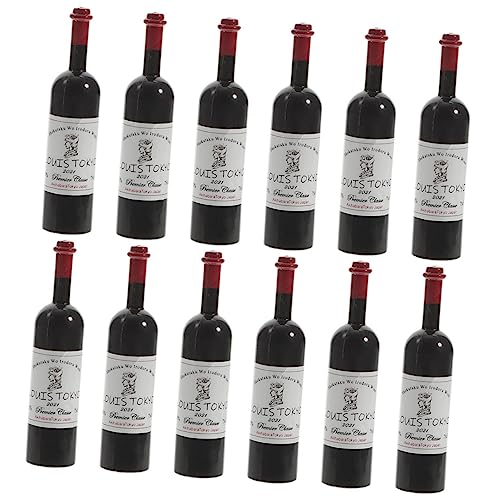 Supvox 12 Stück Puppenhaus Wein für kinderspielzeug spielzeuge für Children Toys Flasche Miniatur Puppenhauszubehör Mini -Hausdekoration Plastik Supvox 12 Stück Puppenhaus Wein für kinderspielzeug spielzeuge für Children Toys Flasche Miniatur Puppenhauszubehör Mini -Hausdekoration Plastik von Supvox