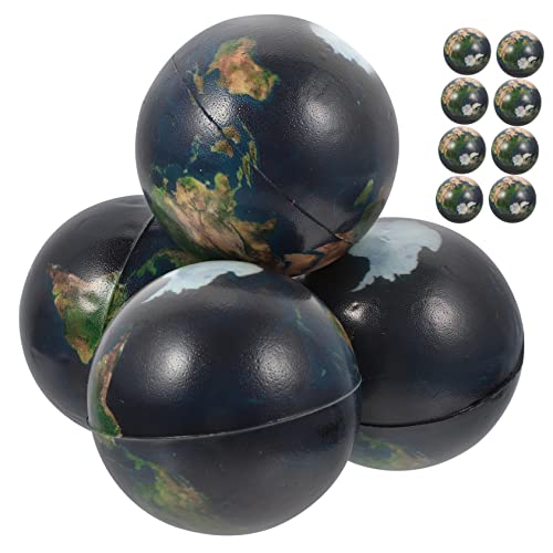 Supvox 12 Stück Schaumstoff -quetsching -ballspielzeug Bälle Hüpfen Plastikkugeln Mit Planetenmuster Springende Bälle Anti-Stress-bälle Planet-hüpfbälle Polyurethan von Supvox