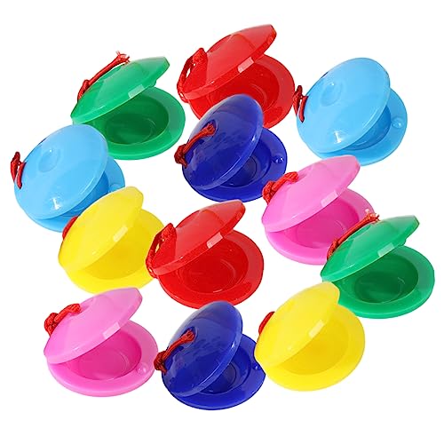 Supvox 12 Stück Schlaginstrument für musikinstrumente Castanets für kleine Schlaginstrumente Kastagnetten für Kinderschlaginstrument Kinderinstrument Plastik Supvox 12 Stück Schlaginstrument für musikinstrumente Castanets für kleine Schlaginstrumente Kastagnetten für Kinderschlaginstrument Kinderinstrument Plastik von Supvox