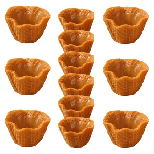 Supvox 12 Stück Simuliertes Kuchenhalterzubehör Eiswaffel aus Plastik Eistüte Bastelzubehör selber Machen Bastelbedarf Haarspange selber Machen DIY - PVC Chocolate Supvox 12 Stück Simuliertes Kuchenhalterzubehör Eiswaffel aus Plastik Eistüte Bastelzubehör selber Machen Bastelbedarf Haarspange selber Machen DIY - PVC Chocolate von Supvox