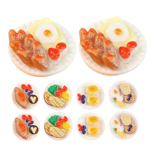 Supvox 12 Stück Simuliertes Lebensmittelspielzeug Mini-Essen Puppenhauszubehör Mini-Sachen Essen Vorgeben Mini -lebensmittelspielzeug Miniatur-puppenhaus Puppenhaus-küche Harz von Supvox