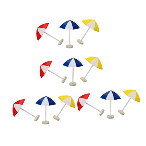 Supvox 12 Stück Strandschirme Ornamente deko puppenhaus Mini-Schirm zum Basteln Mini-Sonnenschirme Miniatur- -Requisiten Micro-Landschafts- Plastik Supvox 12 Stück Strandschirme Ornamente deko puppenhaus Mini-Schirm zum Basteln Mini-Sonnenschirme Miniatur- -Requisiten Micro-Landschafts- Plastik von Supvox
