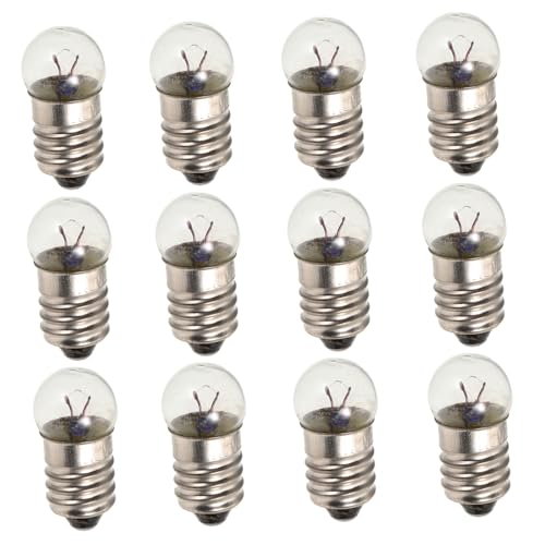 Supvox 12 Stück Taschenlampe Kleine Elektrische Perlen Austausch Der Blitzlichtbirnen Glühbirne Testen Glühbirnen-taschenlampen-ersatz Mini-glühbirnen Kleine Glühbirnen Glas Transparent von Supvox