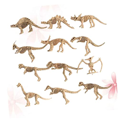 Supvox 12 Stück Teiliges Dinosaurier Skelett Modell Lustige Tischdekoration für Erwachsene Kreatives zur Archäologischen Ausgrabung von Dinosaurierknochen für Büro Zuhause und von Supvox
