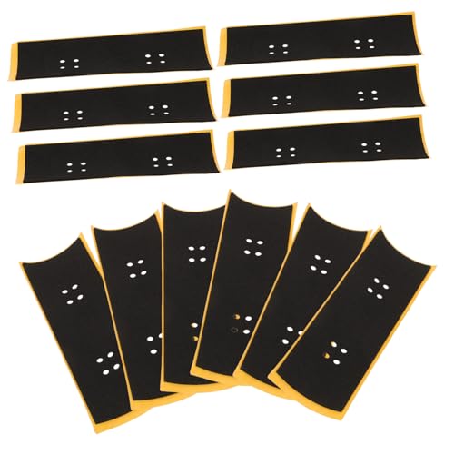 Supvox 12 Stück Teiliges Fingerboard Grip Tape Langlebiges Rutschfestes Mini Skateboard Zubehör Vielseitig Kompatibel Verschleißfest für Finger Skateboards von Supvox