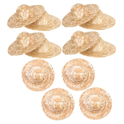 Supvox 12 Stück Teiliges Handgewebter Mini Strohhüte Kleine Leichte Bastelhüte für DIY Kunstprojekte Puppenhausdekoration und Fotografie-Requisiten Supvox 12 Stück Teiliges Handgewebter Mini Strohhüte Kleine Leichte Bastelhüte für DIY Kunstprojekte Puppenhausdekoration und Fotografie-Requisiten von Supvox