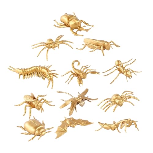 Supvox 12 Stück Teiliges Lernspielzeug Goldene Realistische Insekten Modelle aus Robustem Kunststoff Pädagogisch für Insektenerkennung und Naturerkundung Sicher und Langlebig für Sammler Supvox 12 Stück Teiliges Lernspielzeug Goldene Realistische Insekten Modelle aus Robustem Kunststoff Pädagogisch für Insektenerkennung und Naturerkundung Sicher und Langlebig für Sammler von Supvox