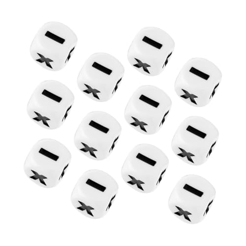 Supvox 12 Stück Teiliges Mathewürfel für Robuste Tragbare Lernwürfel mit Rechenzeichen Kreatives Pädagogisches für Addition Subtraktion Multiplikation Division im Unterricht von Supvox