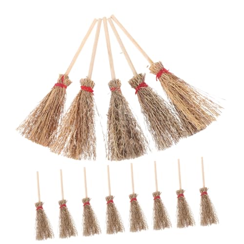 Supvox 12 Stück Teiliges Mini Hexenbesen Rotes Band Großer Strohbesen Anhänger Langlebiges Halloween Kostümzubehör für Erwachsene Party Deko Supvox 12 Stück Teiliges Mini Hexenbesen Rotes Band Großer Strohbesen Anhänger Langlebiges Halloween Kostümzubehör für Erwachsene Party Deko von Supvox