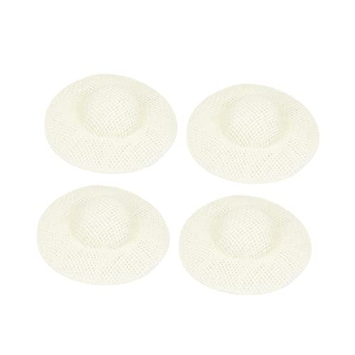 Supvox 12 Stück Teiliges Mini Puppenmützen aus Papier und Stoff Krempe DIY Bastelmaterial für Puppenzubehör Handgefertigte Mini Hüte für Dekoration von Supvox