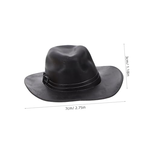 Supvox 12 Stück Teiliges Miniatur Cowboyhüte aus Kunststoff Langlebig Vielseitig für DIY Bastelarbeiten Puppendekoration Foto Requisiten Geeignet Mini Haus Zubehör von Supvox