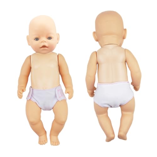 Supvox 12 Stück Teiliges Puppenwindeln aus Wiederverwendbar Bunte Unterwäsche Puppen Puppenzubehör zum Anziehen für Kindergeburtstag und Kreatives Rollenspiel von Supvox