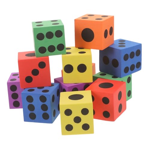 Supvox Eva Schaum Würfel 12 Große Spielwürfel für Kinder Würfelspiel Zubehör für Drinnen und Draußen 37X37X37Mm Zufällige Farben Leicht und Sicher Supvox Eva Schaum Würfel 12 Große Spielwürfel für Kinder Würfelspiel Zubehör für Drinnen und Draußen 37X37X37Mm Zufällige Farben Leicht und Sicher von Supvox