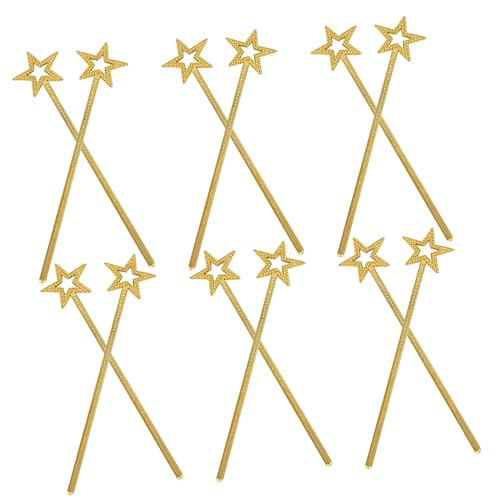 Supvox 12 Stück Teiliges Stern-zauberstab Glitzernden Details Prinzessin Feen-stäbe für Geburtstag Hochzeit Halloween Weihnachten Kostüm und Rollenspiel von Supvox